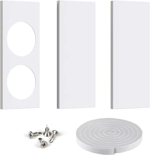 Miniatura 9 de Air Jade Kit de sellado de ventana de aire acondicionado portátil de doble manguera, 3 piezas de ventilación de ventana de CA para aire