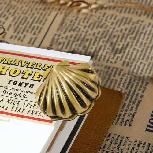 Miniatura 4 de Clip para diario de latón vintage, clips grandes de metal para cuadernos, accesorios para cuadernos, diseño retro de carcasa para lectura