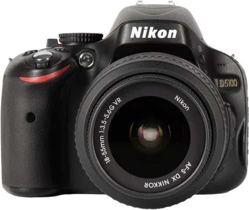 Miniatura 5 de Nikon Cámara SLR D5100 con lente VR de 0.709-2.165 in f/3.5-5.6G, LCD de ángulo variable, sensor DX de 16.2MP para fotografía de principiante a