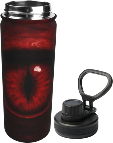 Miniatura 2 de Scarlet Eye Printed Insulated Water Bottle, 18oz Stainless Steel Funny Travel Mug, Leakproof Hot & Cold for Sports, Gym, Hiking