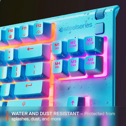 Miniatura 4 de SteelSeries Apex 3 TKL Aqua RGB Gaming Keyboard — Tenkeyless Compact Form Factor — 8-Zone RGB Illumination — Water and Dust Resistant