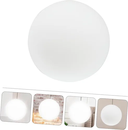 Miniatura 4 de Vaguelly Pantalla europea de vidrio esmerilado de 4.68 pulgadas, reemplazo redondo para lámpara de mesa, iluminación ambiental cálida, decoración