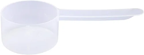 Miniatura 39 de Conjunto de 5 cucharas medidoras de plástico, 6 cucharadas (90 cc 3/8 taza 3 oz. 90 mL) con mango largo para polvos, gránulos, café, comida