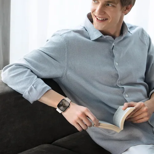 Miniatura 6 de BXUXOHS - Bandas deportivas magnéticas para Apple Watch de 40mm, 38mm, 41mm, 42mm, 44mm, 45mm, 46mm, iWatch para mujeres y hombres, correa