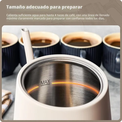 Miniatura 7 de Greater Goods - Hervidor eléctrico de cuello de cisne, 1200W de acero inoxidable con control de temperatura de precisión, hervido rápido, sin BPA