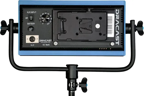 Miniatura 3 de Dracast Pro Series LED500 Kit de 3 luces LED de luz diurna con placas de batería de montaje en V y soportes de luz