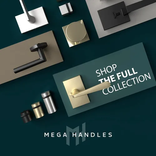 Miniatura 9 de Mega Handles SUANA - Pomo de puerta de privacidad para pasillo, armario y baño, perillas de puerta reversibles de diseño resistente, se adapta a