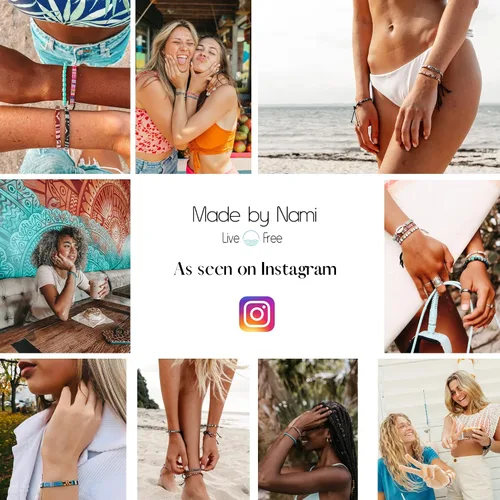 Miniatura 6 de Pulsera de tobillo de surfista Made by Nami para hombres y mujeres, impermeable y ajustable, pulsera de tobillo de cuerda, accesorio de playa
