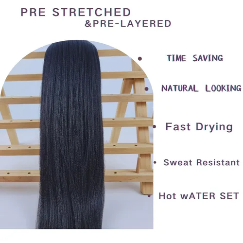 Miniatura 5 de Cabello trenzado para niños preestirado de 16 pulgadas, color negro, Yaki ez, trenzado para niños, trenzas sin nudos