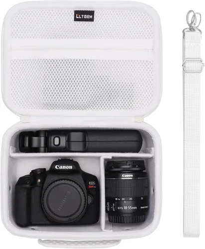 Miniatura 11 de Estuche para cámara compatible con Canon EOS Rebel T7/R50/R6 Mark II/R100/R50 V/T6/R8/R10/R5 Mark II/RP/R7/5D Mark IV/SL3/R5/T100 DSLR, lente