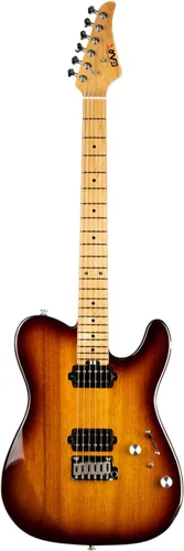 Miniatura 12 de EART TL-380 Guitarra eléctrica profesional para jugadores versátiles Cuello y diapasón de arce tostado, pastillas humbuckers con bobina dividida
