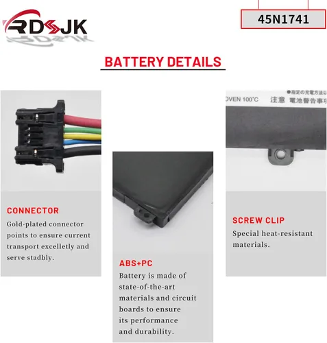 Miniatura 5 de 45N1740 45N1741 45N1742 45N1743 00NY639 Batería para portátil Lenovo ThinkPad T550 T550s T560 W550 W550s P50s Series SB10K12721 44Wh