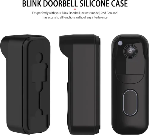 Miniatura 7 de Funda de silicona para Blink Video Doorbell (2.ª generación), funda protectora de silicona resistente a la intemperie con borde para la nueva cámara