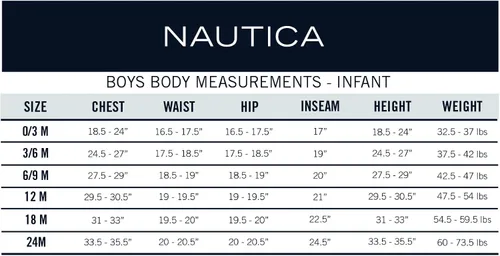 Miniatura 8 de Nautica Esmoquin de 4 piezas para bebés y niños con camisa de vestir, corbatín, chaqueta y pantalones