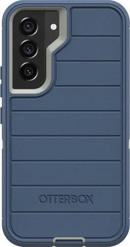 Miniatura 10 de OtterBox Defender Series - Funda para Samsung Galaxy S22 (solo incluye clip de funda, protección de defensa microbiana, embalaje no minorista), Negro