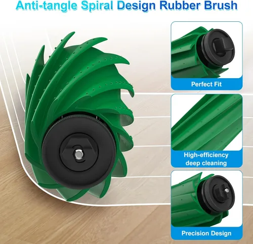 Miniatura 4 de Piezas de repuesto para iRobot Roomba Plus 405/505 Combo Robot Aspirador y Trapeador, 25 piezas Kit de accesorios: 2 cepillos principales, 6 bolsas
