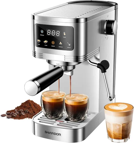 Miniatura 7 de SHARDOR Espresso Machine 20 Bar, Professional Espresso Machine with Milk Frother and Touchscreen, Expresso Coffee Machines with Adjustable