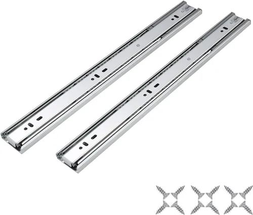 Miniatura 13 de Knobonly Diapositivas de cajón de 12 pulgadas, 1 par (2 unidades) con rodamiento de bolas de cierre suave, extensión completa, toboganes de cajón
