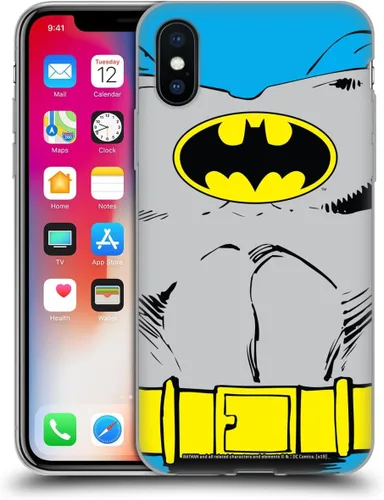Miniatura 360 de Head Case Designs Funda de gel con licencia oficial de Batman DC Comics Bat Signal Logos [protección de grado militar] compatible con Apple iPhone 7