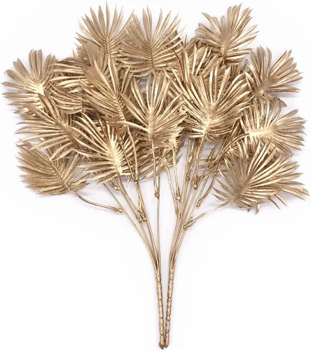 Miniatura 39 de Plantas artificiales Golden Baby Breath Gypsophila, para decoración de Navidad, plantas falsas, arbustos de helecho, arbustos sintéticos, Aliento