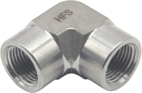 Miniatura 9 de HFS (R) Montaje de tubería de acero inoxidable 304, codo de 90 grados, 1/2 "NPT hembra x 1/2" NPT hembra