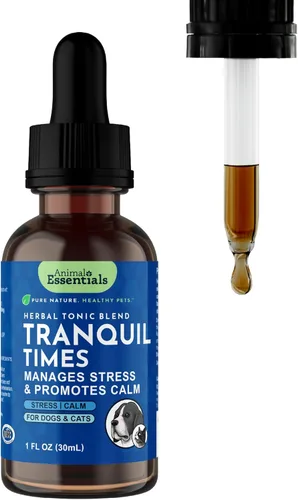 Miniatura 9 de Animal Essentials Tranquility Blend - Raíz de valeriana para perros y gatos, gotas calmantes orgánicas para perros y gatos, suplemento natural