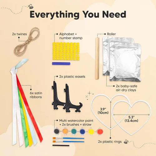 Miniatura 2 de KeaBabies Kit de recuerdo de manos y huellas para bebé, kit de adornos de huellas de manos y pies recién nacidos de secado rápido para niños