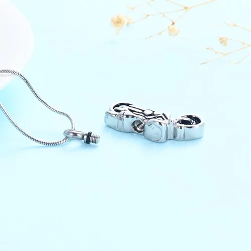 Miniatura 17 de Imrsanl Joyería de cremación para cenizas, motocicleta, automóvil pequeño, collar de urna de tractor para cenizas para hombres, recuerdo