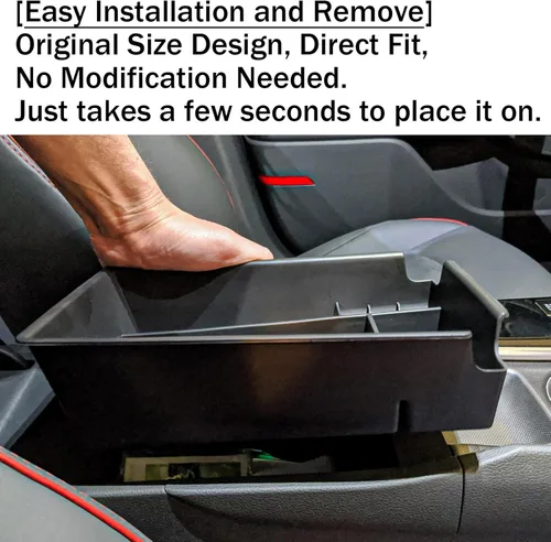 Miniatura 7 de Organizador de consola central compatible con Hyundai Sonata 2020 2021 2022 2023 Accesorios, Sonata N-Line/Limited Bandeja de Inserción Rojo