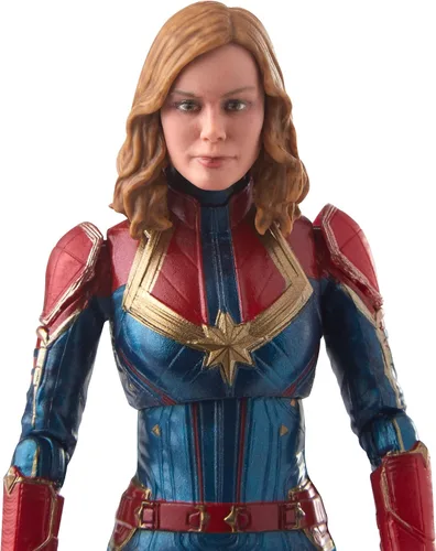 Miniatura 4 de Marvel Capitán Marvel - Figura de disfraz de Capitán Marvel de 6 pulgadas para coleccionistas, niños y fanáticos