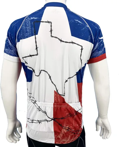 Miniatura 2 de PEAK 1 SPORTS Texas Lone Star - Maillot de ciclismo para hombre