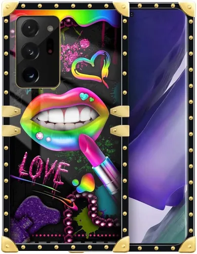 Miniatura 125 de Funda compatible con Samsung Galaxy Note 10 Plus, Lipstick Lips Note 10 Plus para niñas, TPU suave a prueba de golpes, protección rígida
