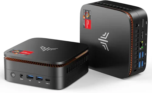Miniatura 11 de KAMRUI Mini PC Celeron J3455, Mini computadora de escritorio, 86B DDR/128GB eMMC pequeña computadora 4K soporte 2.5" SSD/mSATA SSD/2.4G+5G WiFi dual