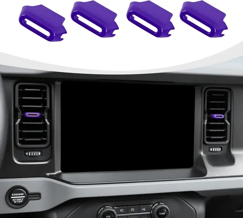 Miniatura 12 de RAZPOY para Bronco - Ajuste de salida de aire acondicionado 4 piezas, cubierta de ventilación de salida de aire central compatible con accesorios