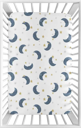 Miniatura 7 de Sábana bajera ajustable para cuna de árbol triangular en blanco y negro para Bear Mountain Colección de acuarela por Sweet Jojo Designs Árbol Geo