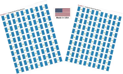 Miniatura 176 de 100 calcomanías de la bandera de Alaska; 1.5" x 1" hechas en Estados Unidos, calcomanías autoadhesivas de la bandera del estado para álbumes