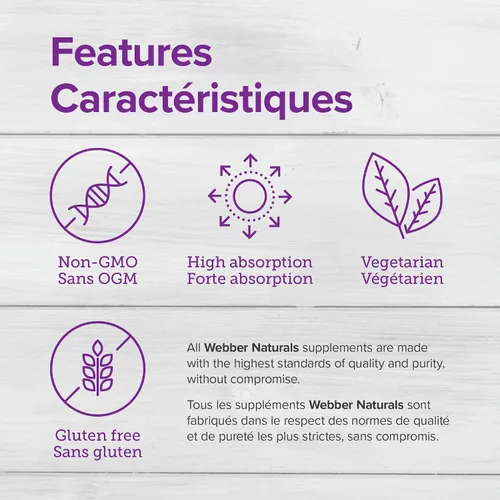 Miniatura 8 de Webber Naturals Más de 50 cápsulas vegetarianas más completas para hombres, 90 cápsulas vegetarianas