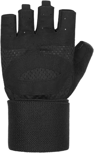 Miniatura 8 de Spartan Guantes de entrenamiento de gimnasio con soporte para muñeca para hombres y mujeres, protección completa de la palma, agarre antideslizante