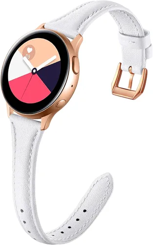 Miniatura 10 de GEAK Bandas de Cuero Delgadas Compatibles con Samsung Galaxy Watch 7 40mm 44mm/Watch 5 Pro 45mm/Galaxy Watch 6/Watch 5 4 44mm 40mm/Galaxy Watch 4