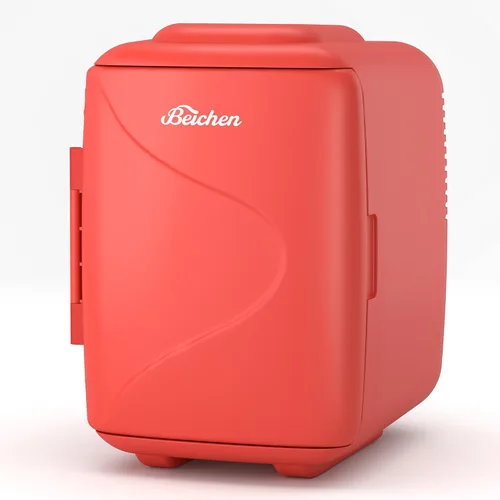 BEICHEN Mini refrigerador [actualización], refrigerador pequeño de enfriamiento rápido de 4 litros/6 latas, refrigerador para el cuidado de la piel,
