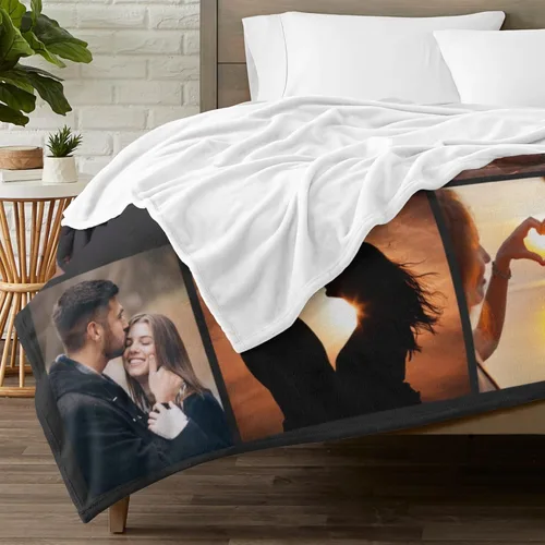 Miniatura 3 de Printwoo Mantas personalizadas con foto, manta de fotos personalizada, mantas personalizadas con imagen, regalos personalizados para mujeres