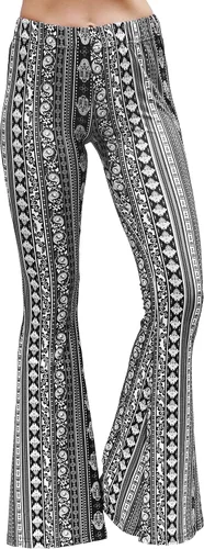 Miniatura 2 de Daisy Del Sol - Pantalones de yoga cómodos y elásticos de cintura alta, estilo boho de los 70 con parte inferior acampanada