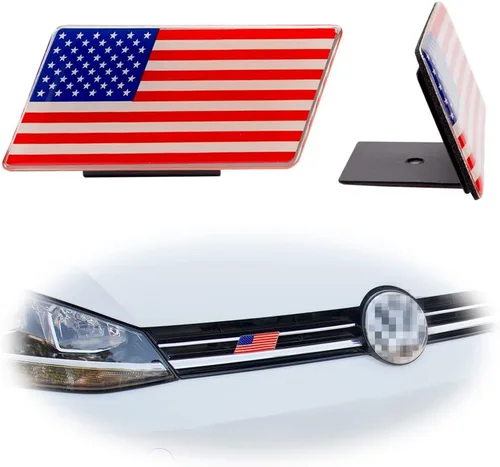 Miniatura 6 de 2 unidades/par de emblema de coche con bandera de Alemania 3D - Ajuste de cuerpo de coche de Alemania - Adhesivo de bandera alemana - Decoración