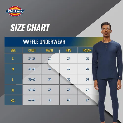 Miniatura 6 de Dickies Conjunto de ropa interior térmica para hombre, 2 piezas, capa base para clima frío para hombre
