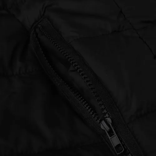 Miniatura 69 de WENKOMG1 Chaleco con capucha con doble cremallera para hombre, abrigo de color sólido, abrigo cálido y grueso, sin mangas, chaqueta suelta