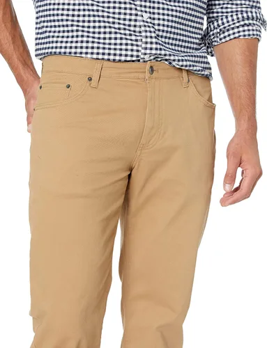 Miniatura 3 de Tienda Essentials Pantalón de sarga elástico de 5 bolsillos para hombre