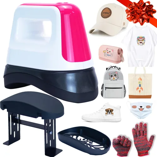 Prensa de sombreros, prensa de calor para sombreros, mini prensa de calor, máquina de calor de prensa de sombreros para gorras, zapatos, sombreros y
