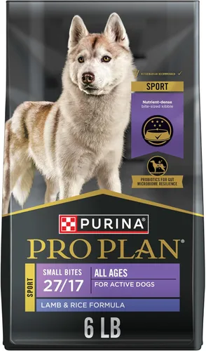 Miniatura 10 de Purina Pro Plan Alimento para perros con alto contenido de proteínas, bocadillos pequeños, fórmula SPORT 27/17 de cordero y arroz, bolsa de 37.5