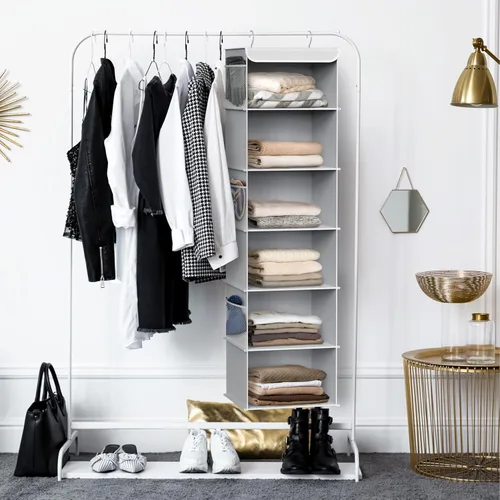 Miniatura 5 de Organizador clóset para colgar estantes Gris