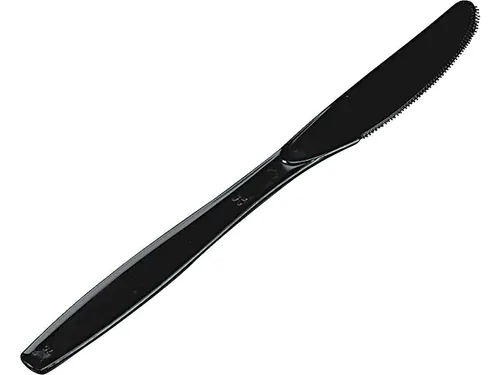 Miniatura 3 de GP PRO - Cuchillo de plástico de poliestireno pesado de 7.5 pulgadas Dixie (Georgia-Pacific); negro, KH517; (caja de 1,000)